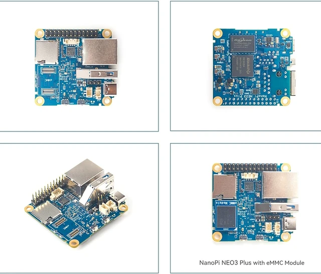 Alt view image 5 of 7 - FriendlyElec NanoPi NEO3 Plus Mini Router OpenWRT, 1GB/2GB LPDDR4 RAM, Rockchip RK3528A SoC, Gigabit Ethernet, USB 3.0, eMMC Module Slot, FriendlyWrt/Linux OS (with Case, 2+0GB, Standard)