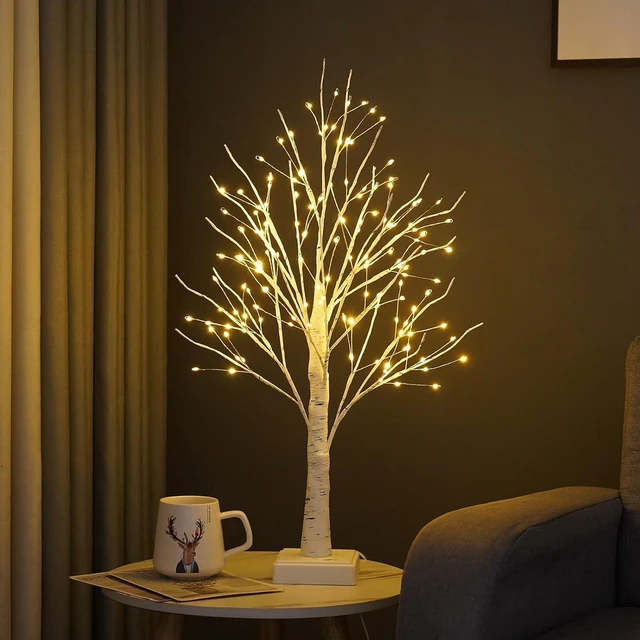 Alt view image 7 of 7 - OURBAOFU 144 LED Birch Tree Lights with Remote Control, Timer