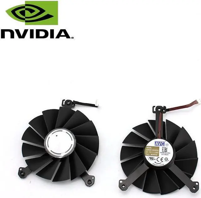Alt view image 2 of 7 - A Pair fan & frame DAPA0815B2UP002 DAPA0815B2UP003 12V 0.6A 85mm GPU Fan NVIDIA RTX 2060 RTX2070 RTX 2060 2070 Graphics Card Cooling Fan