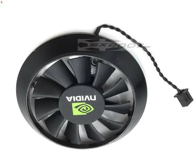 Alt view image 3 of 5 - For NVIDIA GTX650 GTX1050TI graphics card fan round ball bearing fan  GA61S2U 12V