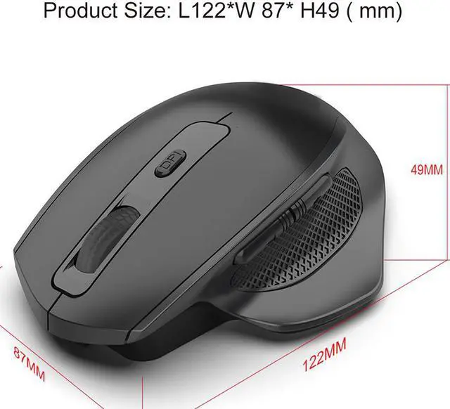 Alt view image 2 of 7 - Jelly Comb Rechargeable 2.4G Wireless Gaming Mouse Ergonomic Design 6 Buttons Silent Mouse for Laptop Notebook Desktop Mice