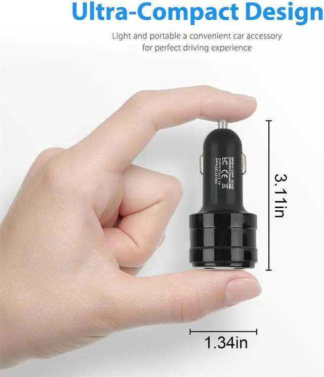 Alt view image 5 of 7 - Wireless Bluetooth Car FM Transmitter MP3 Stereo Music Player AUX Radio Adapter Dual USB Charger Handsfree Car Kit