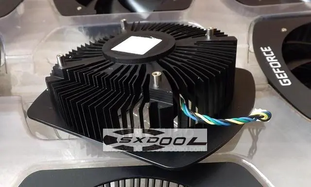 Alt view image 4 of 6 - For NVIDIA GTX1060 graphics card cooler 123*97*34mm, hole pitch 58mm, dual ball 4-pin PWM graphics card cooling fan PLA09215B12H