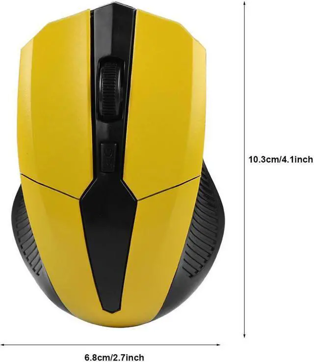 Alt view image 5 of 6 - Portable 319 2.4Ghz Wireless Mouse Adjustable 1200DPI Optical Gaming Mouse Wireless Home Office Game Mice for PC Computer Laptop