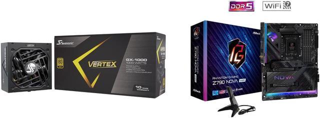 Seasonic VERTEX GX-1000, 1000W 80+ Gold, ATX 3.0 / PCIe 5.0 Compliant, Full  Modular, Fan Control in Fanless, Silent, and Cooling Mode, 12 Years  Warranty 