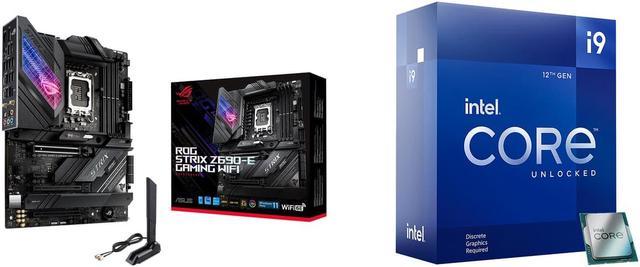 ASUS ROG Strix Z690-E Gaming WiFi 6E LGA 1700(Intel® 12th&13th Gen)ATX  gaming motherboard(PCIe 5.0, DDR5,18+1 ower stages,2.5 Gb LAN,Bluetooth  v5.2,Thunderbolt 4,support up to 5xM.2,1xPCIe 5.0 M.2) 