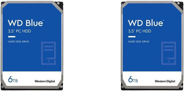 2 x WD Blue 6TB Desktop Hard Disk Drive - 5400 RPM SATA 6Gb/s