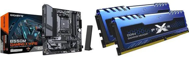 Motherboard Memory Combo - GIGABYTE B550M GAMING X WIFI6 Bundle