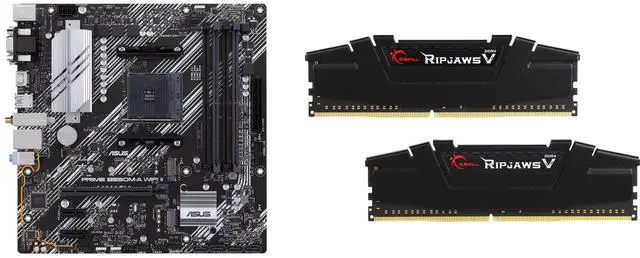 Motherboard Memory Combo - ASUS PRIME B550M-A WIFI II Bundle with