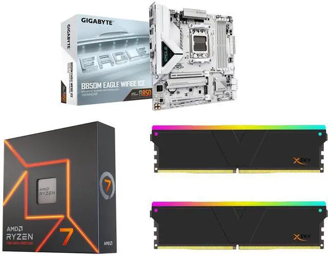 GIGABYTE B850M EAGLE WIFI6E ICE AMD AM5 Motherboard, M-ATX, DDR5