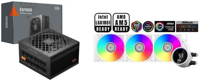PCCOOLER CPS KN1000 Fully Modular Power Supply, 80 PLUS Gold 1000W