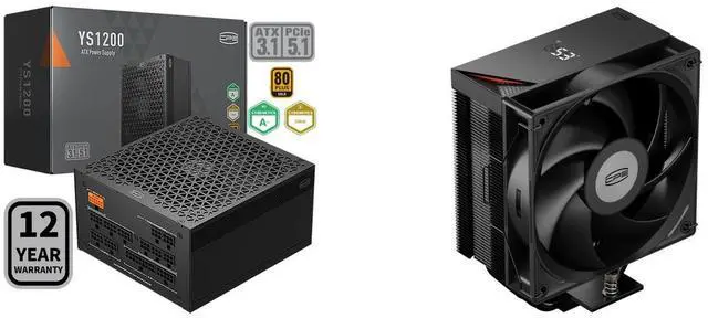 PCCOOLER CPS YS1200 Fully Modular Power Supply, 80 PLUS Gold 1200W