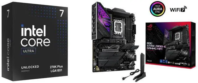 CPU Motherboard Combo - Intel Core Ultra 7 270K Plus with ASUS ROG