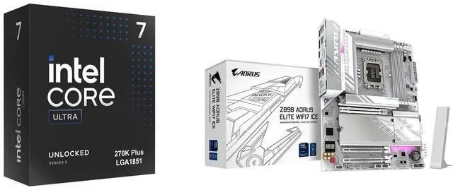 CPU Motherboard Combo - Intel Core Ultra 7 270K Plus with GIGABYTE