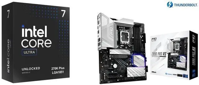 CPU Motherboard Combo - Intel Core Ultra 7 270K Plus with ASRock