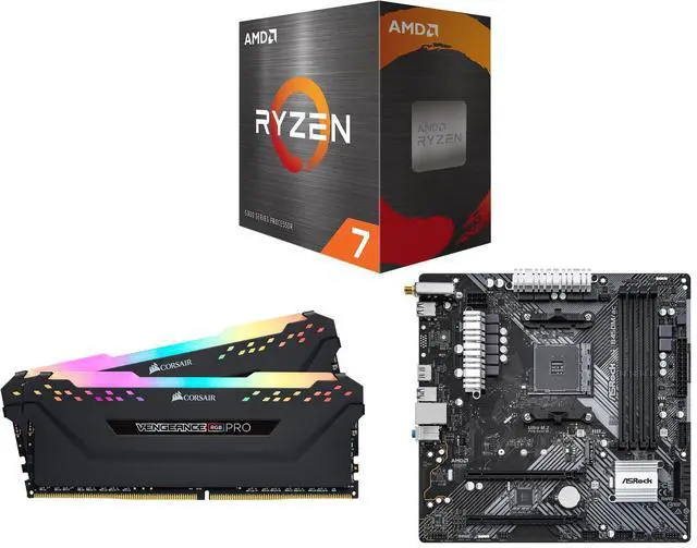 CPU Memory Motherboard Combo - AMD RYZEN 7 5800X with CORSAIR