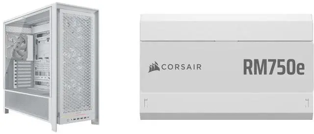 CORSAIR FRAME 5000D RS Modular Mid-Tower PC Case, White CORSAIR CORSAIR FRAME 5000D RS Modular Mid-Tower PC Case, White CORSAIR