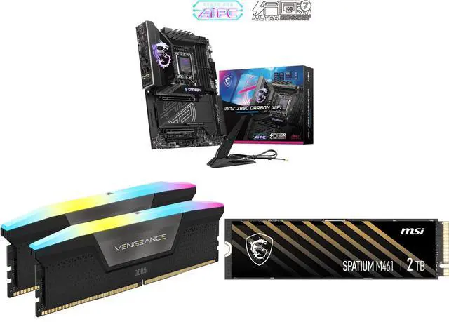 MB enhance & MB core セット Motherboard Memory SSD Combo - MSI MPG Z890 CARBON WIFI Bundle