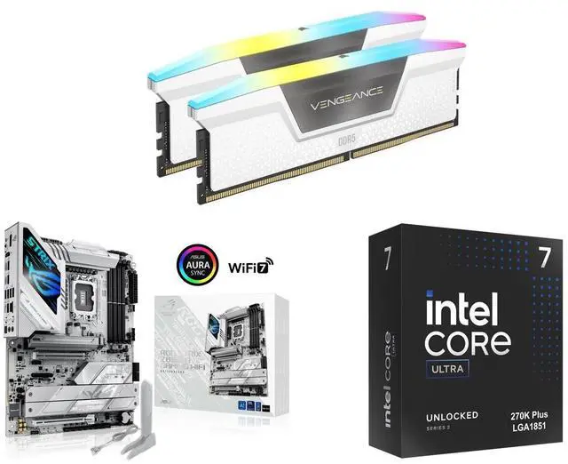 CORSAIR Vengeance RGB 32GB (2 x 16GB) 288-Pin PC RAM DDR5 6400