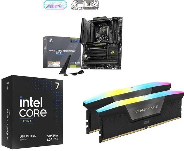 Motherboard CPU Memory Combo - MSI MAG Z890 TOMAHAWK WIFI Bundle