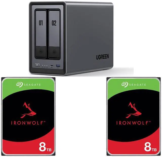 UGREEN NASync DXP2800, 2-Bay NAS, Intel N100 Quad-Core CPU (3.4GHz