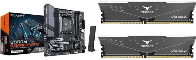 Motherboard Memory Combo - GIGABYTE B550M GAMING X WIFI6 Bundle