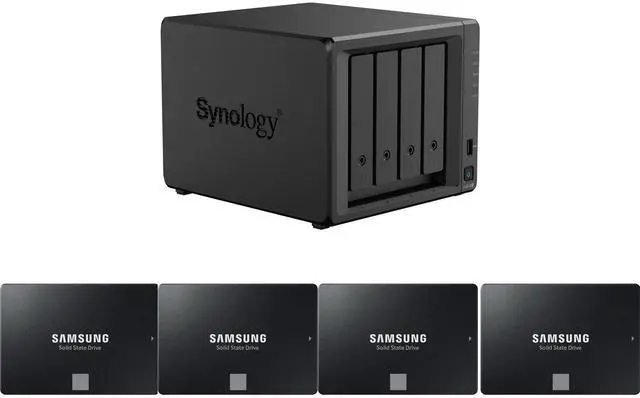 Synology 4-bay DiskStation DS925+ 4 x SAMSUNG 870 EVO Series 2.5