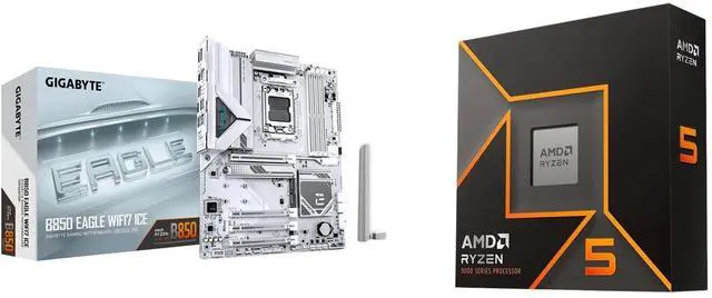 GIGABYTE B850 EAGLE WIFI7 ICE AMD AM5 LGA 1718 Motherboard, ATX