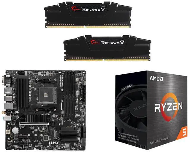 G.SKILL Ripjaws V 16GB (2x8GB) DDR4 3200 Desktop RAM, MSI PRO