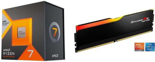 CPU Memory Combo - AMD Ryzen 7 7800X3D Bundle with G.SKILL Ripjaws