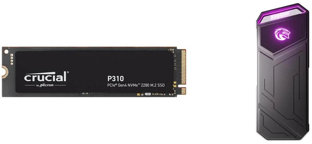 Crucial P310 M.2 1TB PCIe 4.0 NVMe SSD Up to 7100 MBps 