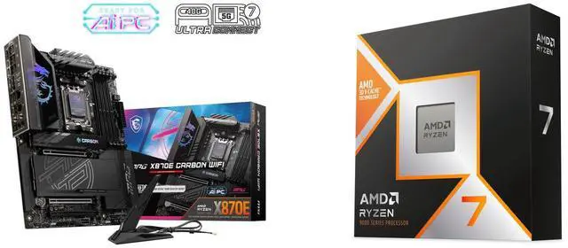 Motherboard CPU Combo - MSI MPG X870E CARBON WIFI Bundle with AMD