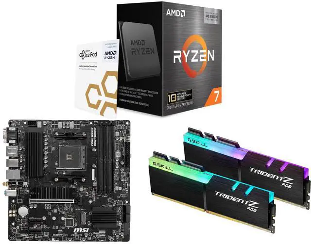 CPU Motherboard Memory Combo - AMD RYZEN 7 5800X3D Bundle with MSI