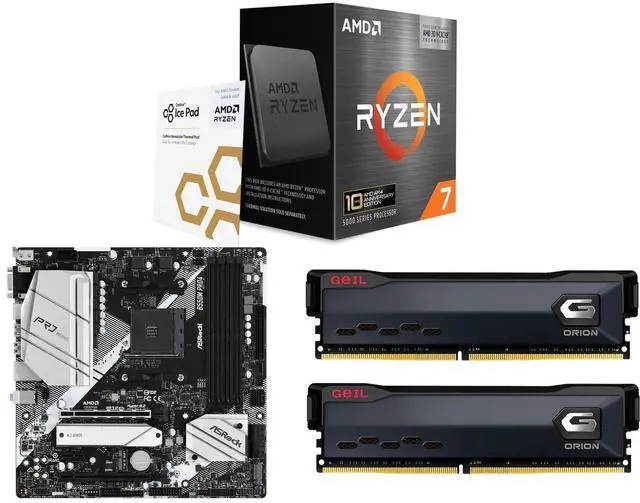 CPU Motherboard Memory Combo - AMD RYZEN 7 5800X3D Bundle with