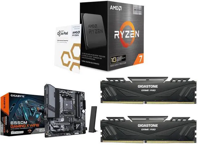 CPU Motherboard Memory Combo - AMD RYZEN 7 5800X3D Bundle with