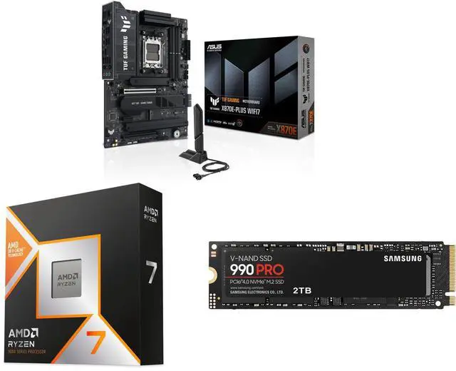 ASUS TUF GAMING X870E-PLUS WIFI7 ATX Motherboard, 16+2+1 80A Power