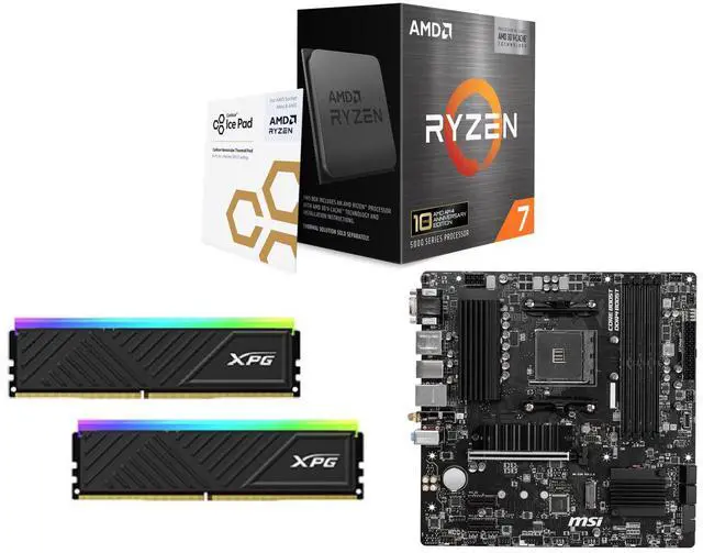 Ryzen7 5800X+マザー+DDR4-3200 32GB RGBメモリ AMD Ryzen 7 5800X3D 10th Anniversary Edition 8-Core 3.4 GHz AM4