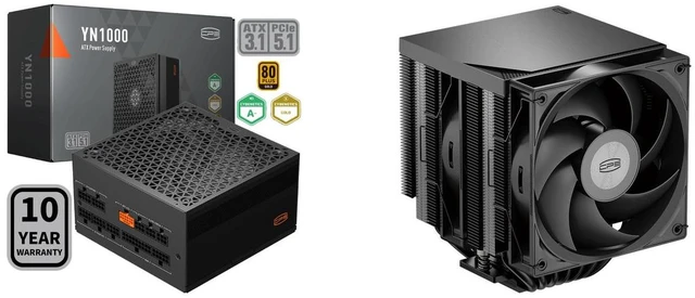 PCCOOLER CPE YN1000 ATX電源ユニット 1000W PCCOOLER CPS YN1000 1000W 80 PLUS Gold Modular PSU, ATX 3.1, PCIe