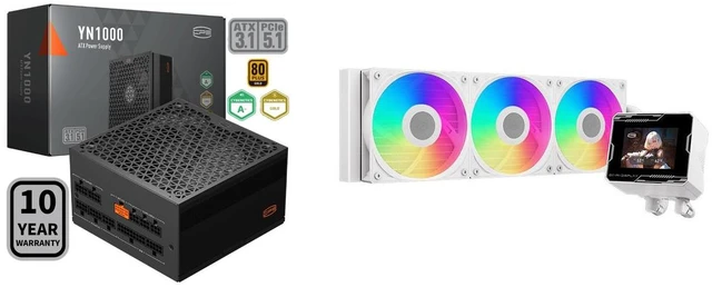 PCCOOLER CPS YN1000 1000W 80 PLUS Gold Modular PSU, ATX 3.1, PCIe
