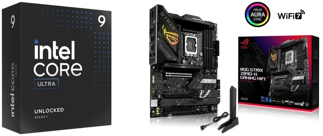 intel CPU 9個セット CPU Motherboard Combo - Intel Core Ultra 9 285K Bundle with ASUS