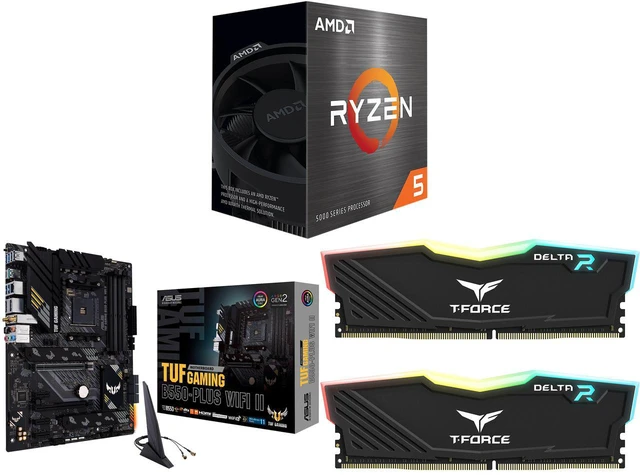 CPU MB MEM Combo - AMD Ryzen 5 5500 bundle with ASUS TUF GAMING