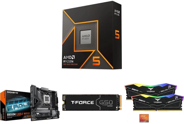 AMD Ryzen 5 9600X 6-Core 3.9GHz, AM5, Radeon Graphics, GIGABYTE
