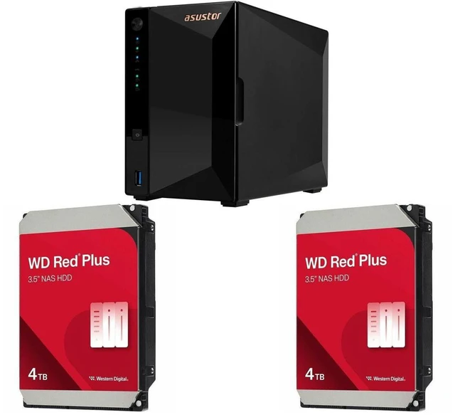 Asustor AS3302T v2 Drivestor 2 Pro Gen2 2 Bay NAS, Quad-Core 1.7