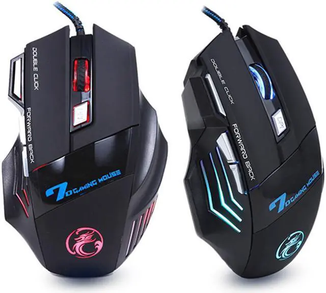 Main image of Ergonomic Wired Gaming Mouse 7 Button LED 5500 DPI USB Computer Mouse Gamer Mice X7 Silent Mause With Backlight For PC Laptop