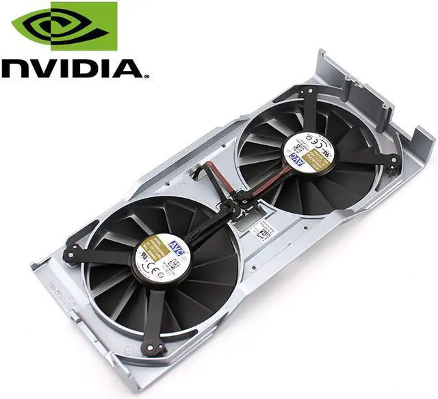 Alt view image 5 of 7 - A Pair fan & frame DAPA0815B2UP002 DAPA0815B2UP003 12V 0.6A 85mm GPU Fan NVIDIA RTX 2060 RTX2070 RTX 2060 2070 Graphics Card Cooling Fan