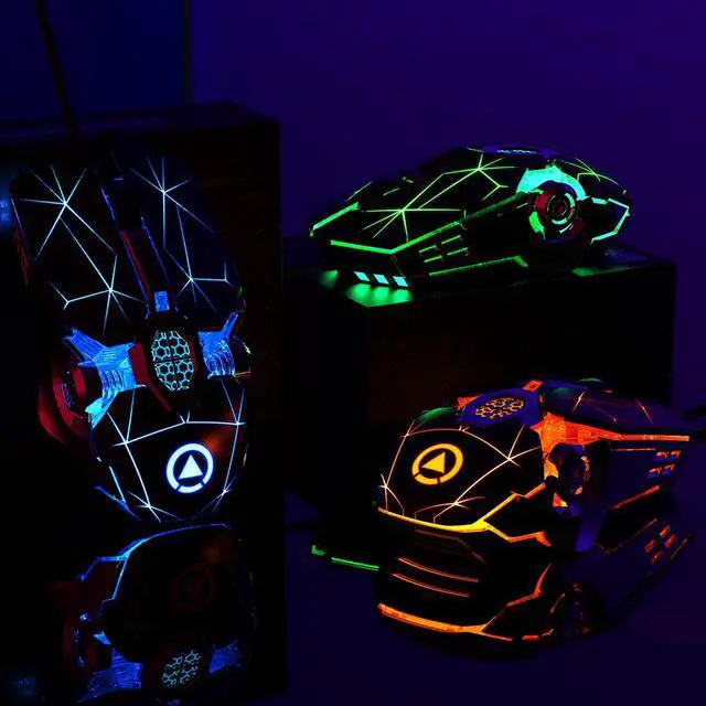 Alt view image 7 of 7 - Professional Wired Gaming Mouse 6 Button 3200DPI LED Optical USB Computer Mouse Game Mice Silent Mouse Mause For PC laptop Gamer