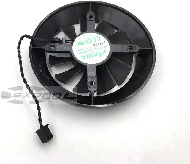 Alt view image 2 of 5 - For NVIDIA GTX650 GTX1050TI graphics card fan round ball bearing fan  GA61S2U 12V