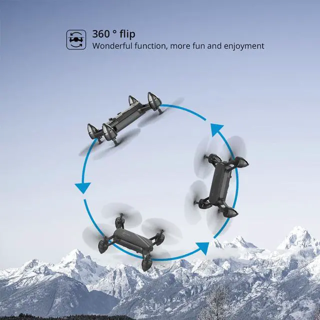 Alt view image 4 of 7 - Holy Stone HS650 GPS Drone Voice control FPV 1080p HD Camera Three speed control Profissional Wifi RC Drones Selfie Quadcopter Drones Toys for Boys Girls Best Birthday Gift