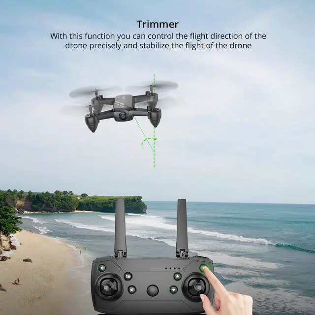 Alt view image 3 of 7 - Holy Stone HS650 GPS Drone Voice control FPV 1080p HD Camera Three speed control Profissional Wifi RC Drones Selfie Quadcopter Drones Toys for Boys Girls Best Birthday Gift