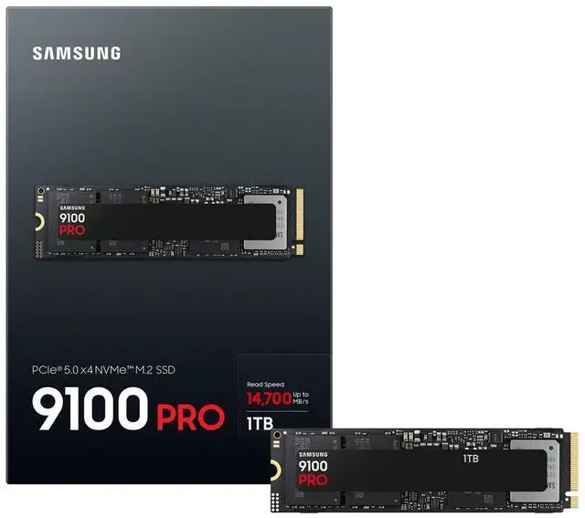 Alt view image 2 of 4 - SAMSUNG SSD 9100 PRO 1TB, PCIe 5.0x4 M.2 2280, Seq. Read Speeds Up to 14,700MB/s, MZ-VAP1T0BW AI Computing, Gaming, and Heavy Duty Workstations MZ-VAP1T0
